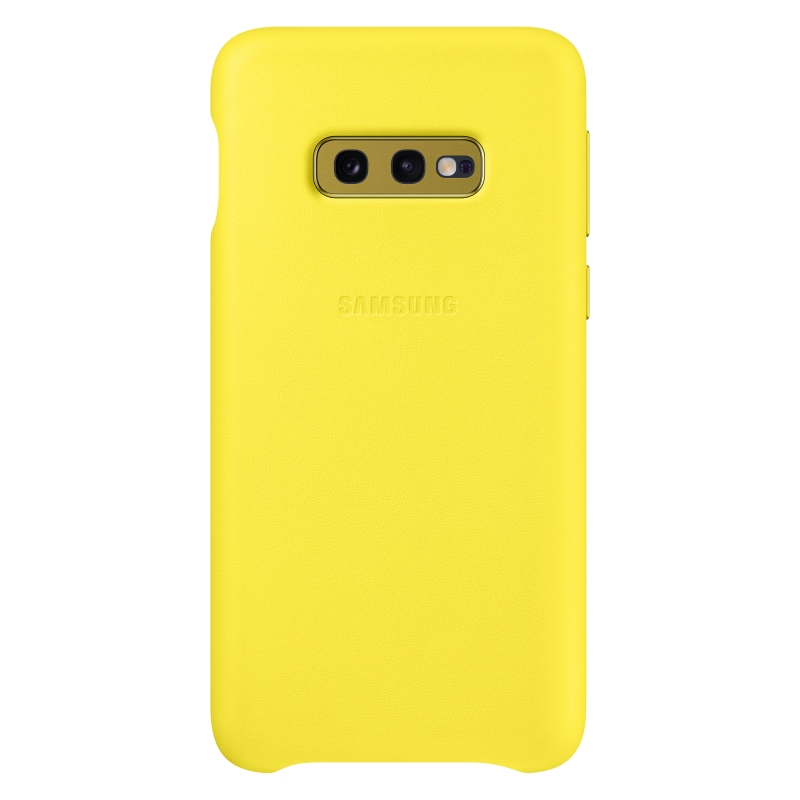 Чехол Galaxy S10 Leather Cover Yellow