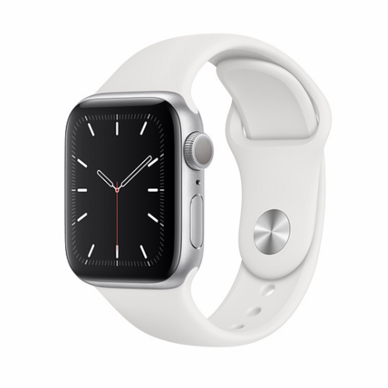 Apple Watch S5 40mm Silver Aluminum / White Sport Band