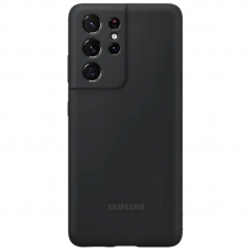 Чехол-накладка Galaxy S21 Ultra Silicone Cover Black