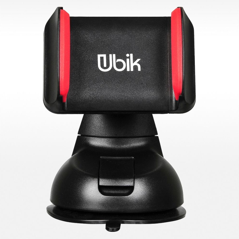 Автодержатель UBIK UCH01 для смартфона механический Black-Red