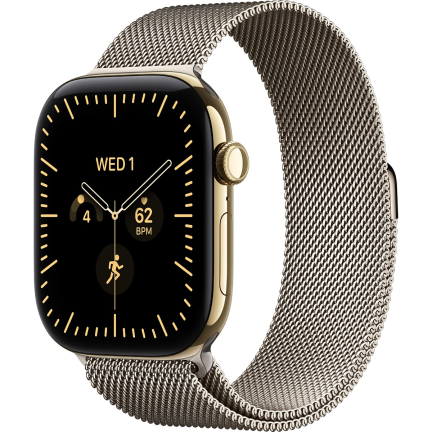 Apple Watch 12 42mm Natural Titanium / Milanese Loop