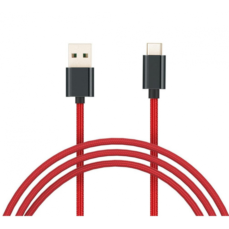 Кабель Xiaomi Mi USB/Type-C Braided Red