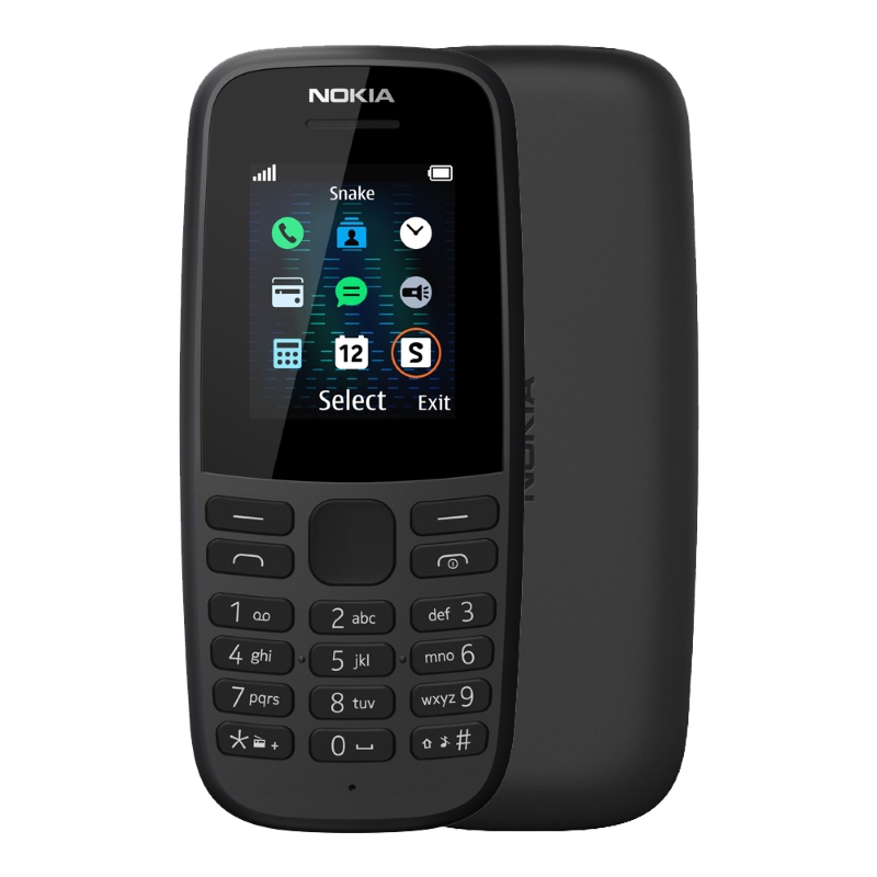 Nokia 105 Single Sim Black