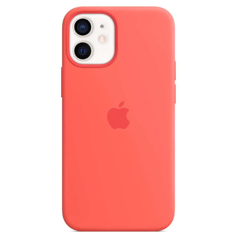 Чехол iPhone 12 mini Silicone Case MagSafe Pink Citrus