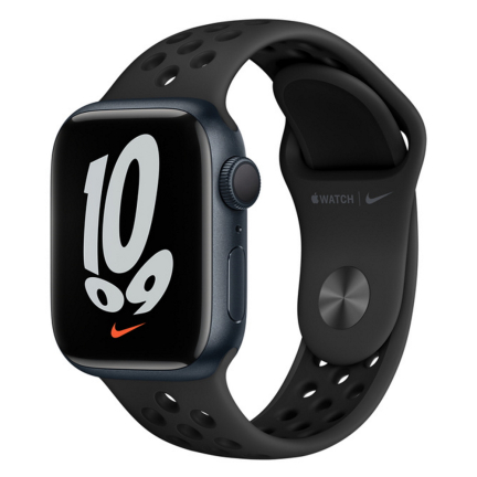 Apple Watch S7 NIKE 41mm Midnight Aluminum Case / Anthracite/Black Nike Sport Band