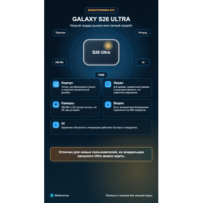 Полный обзор Galaxy S26 Ultra: новый лидер рынка или легкий апдейт? 