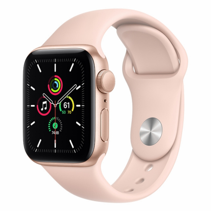 Apple Watch SE 40mm Gold Aluminum Case / Pink Sand Sport Band