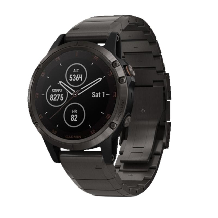 Garmin Fenix 5 Plus Sapphire Titan Gray DLC / Titan DLC Band