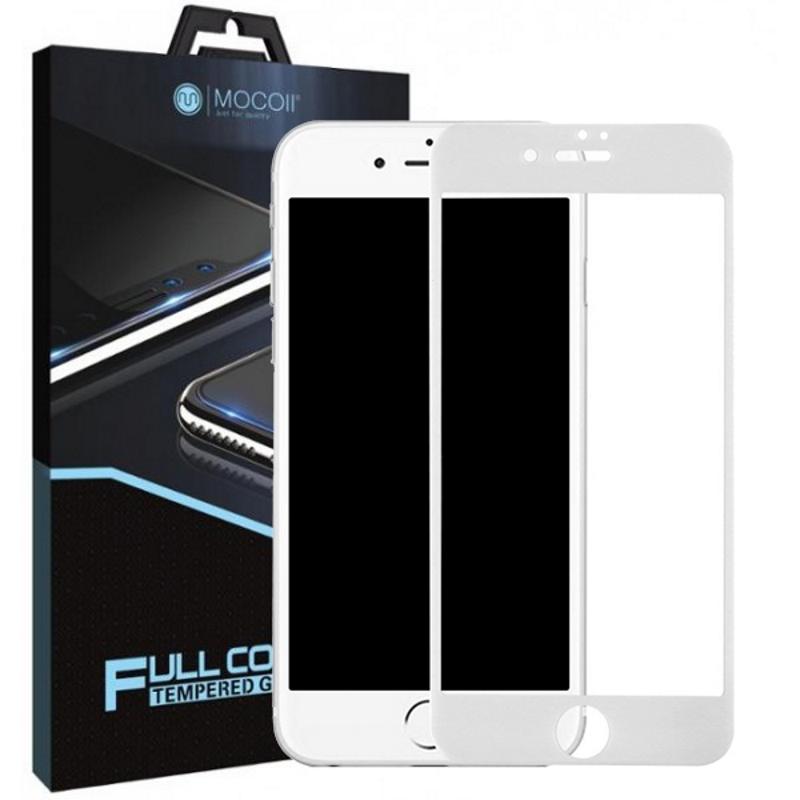 Защитное стекло Приватное 3D MOCOll Black Diamond для iPhone 7/8 Белое