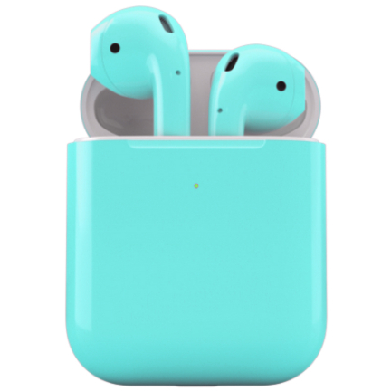 Apple AirPods 2 Бирюзовый Глянец (с функцией беспроводной зарядки)