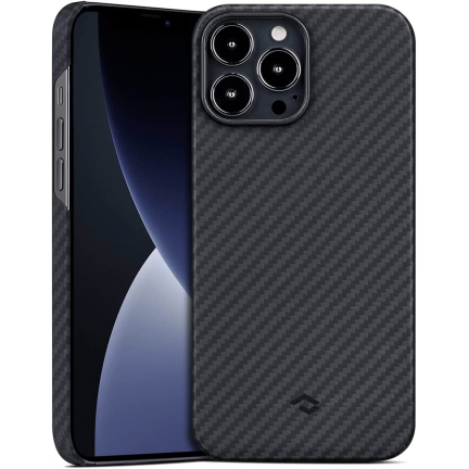 Чехол iPhone 15 Pro Pitaka MagEZ Case 4 Black Gray Black (Черный)