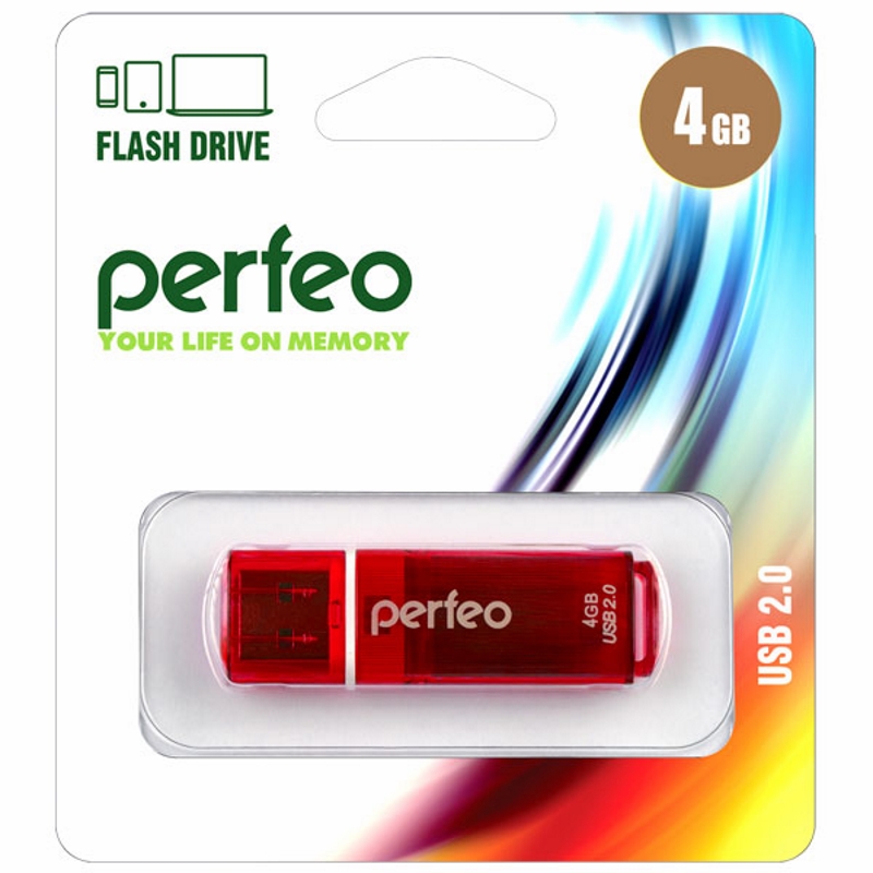 USB Накопитель Perfeo C13 4GB Red