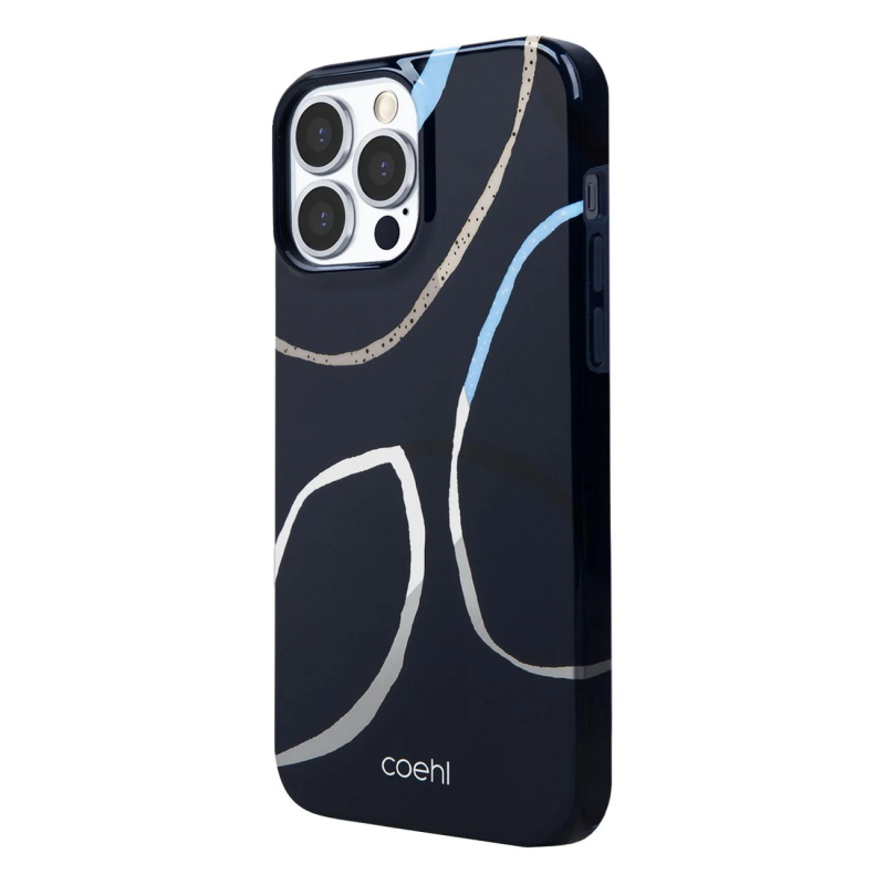 Чехол iPhone 13 Pro Uniq Coehl Valley Deep Navy Blue (Синий)