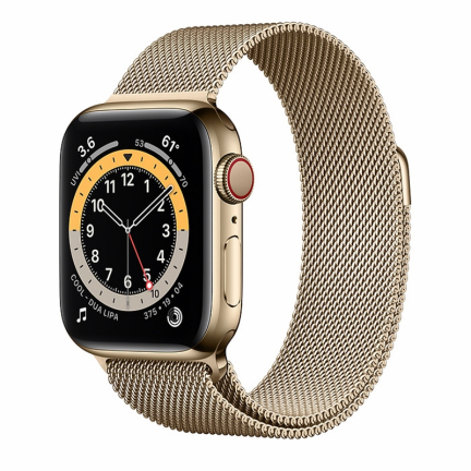 Apple Watch S6 40mm (Cellular) Gold Stainless Steel Case / Gold Milanese Loop