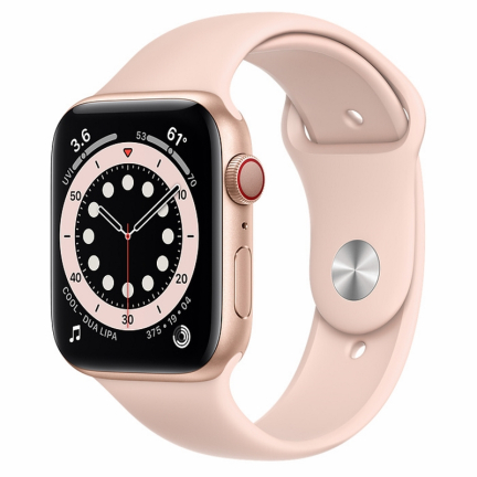 Apple Watch S6 40mm (Cellular) Gold Aluminum Case / Pink Sand Sport Band
