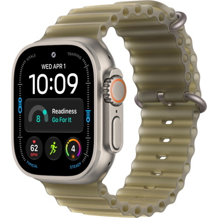 Apple Watch Ultra 4 (2026) 49mm Natural Titanium Case /Translucent Kelp Ocean Band