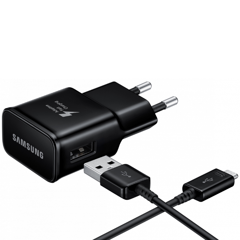 Зарядное устройство Samsung microUSB 2A Black (Оригинал)