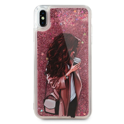 Чехол iPhone XS Max Life Style Girl with coffee