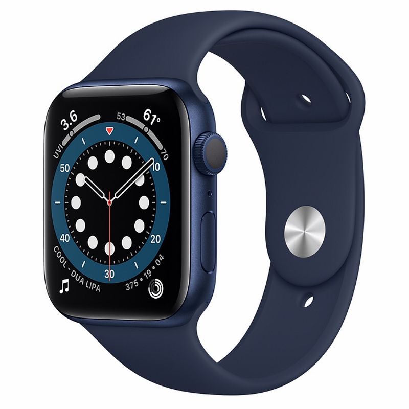 Apple Watch S6 44mm Blue Aluminum Case / Blue Sport Band Идеальное Б/У