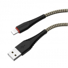 Кабель USB - Lightning / Borofone BX25 2.4A / 1M / Черный