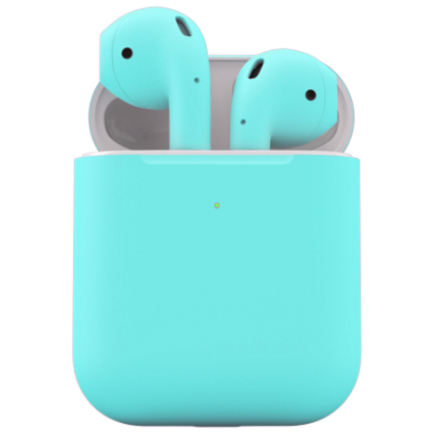 Apple AirPods 2 Бирюзовый Матовый (с функцией беспроводной зарядки)
