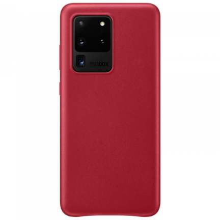 Чехол Galaxy S20 Ultra Leather Cover Red