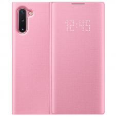 Чехол-книга Note 10 LED View Cover Pink