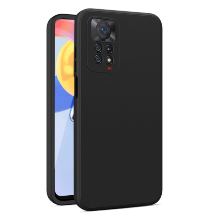 Чехол Xiaomi Redmi Note 11 Pro 4G Silicone Cover 360 Black Black (Черный)