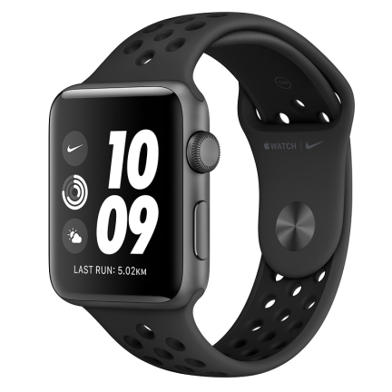 Apple Watch S3 NIKE 42mm Space Gray Black Anthracite Sport Band Mobilo4ka.ru