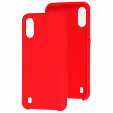 Чехол-накладка A01 Silicone Cover Red