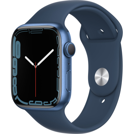 Apple Watch S7 45mm Blue Aluminum Case / Abyss Blue Sport Band