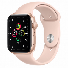 Apple Watch SE 44mm Gold Aluminum Case / Pink Sand Sport Band Идеальное Б/У