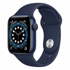 Apple Watch S6 40mm Blue Aluminum Case / Blue Sport Band Идеальное Б/У