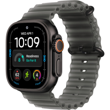 Apple Watch Ultra 4 (2026) 49mm Black Titanium Case /Translucent Black Ocean Band