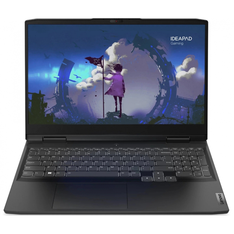 Ноутбук Lenovo IdeaPad Gaming 3 15IAH7 Core i7 12650H/16Gb/512Gb SSD/NV RTX3050 4Gb/15.6" FullHD/DOS Onyx grey