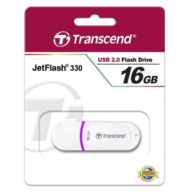 USB Накопитель Transcend JetFlash 330 16GB White