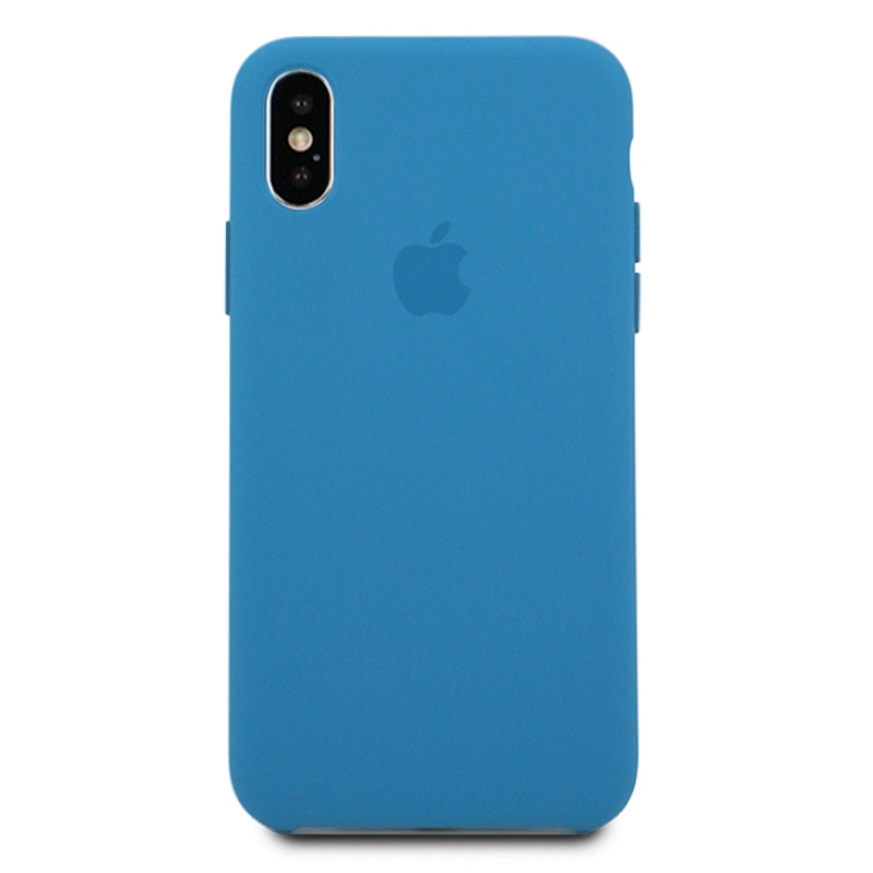 Чехол iPhone X/XS Silicone Case Denim Blue