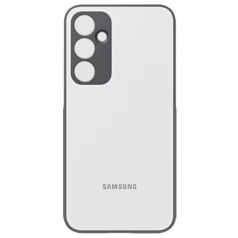 Чехол Samsung S23 FE Silicone Case Silver-Black (Оригинал) Silver (Серебристый)