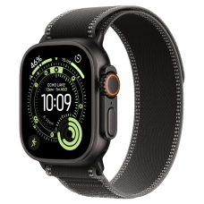 Apple Watch Ultra 3 (2025) 49mm Black Titanium Case / Black - Charcoal Trail Loop