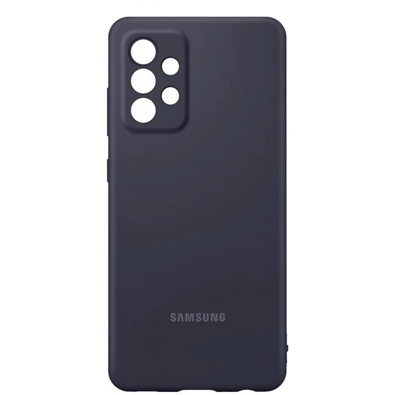 Чехол Galaxy A52 Silicone Black Black (Черный)
