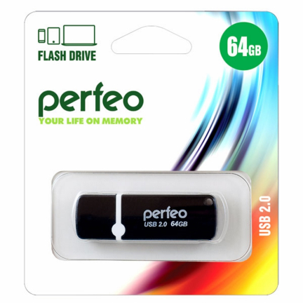 USB Накопитель Perfeo C08 64GB Black