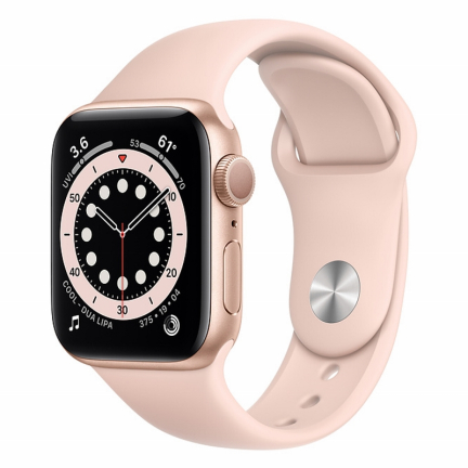 Apple Watch S6 40mm Gold Aluminum Case / Pink Sand Sport Band