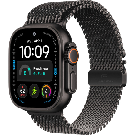 Apple Watch Ultra 4 (2026) 49mm Black Titanium Case / Milanese Loop