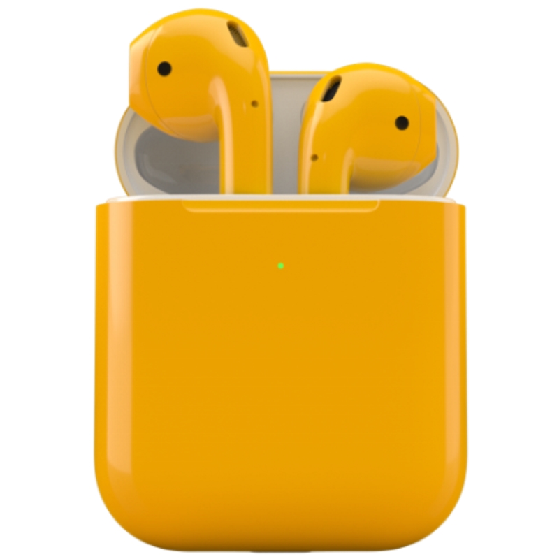 Apple AirPods 2 Желтый Глянец (с функцией беспроводной зарядки)