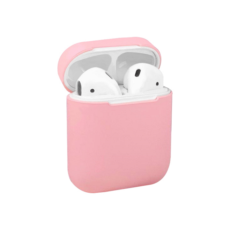 Чехол AirPods 1/2 Silicone Case Pink Pink (Розовый)