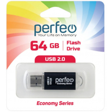 Накопитель USB Flash Drive Perfeo E01 64 GB USB 2.0 Black