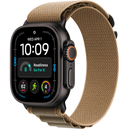 Apple Watch Ultra 4 (2026) 49mm Black Titanium Case / Desert Alpine Loop
