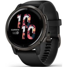 Garmin Venu 2 Slate Bezel / Black Case / Silicone Band