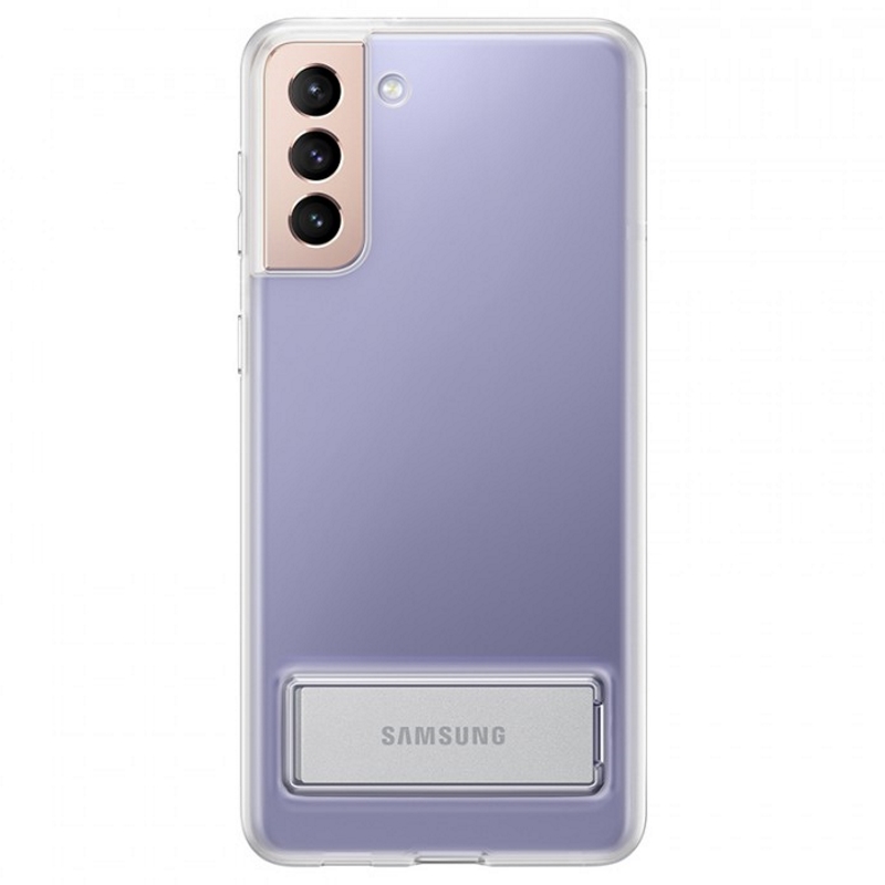 Чехол-накладка Galaxy S21 Plus Clear Standing Cover Transparent 