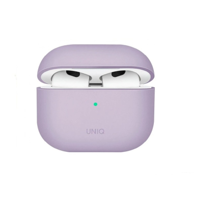 Чехол AirPods 3 Uniq Lino Silicone Case Lavender Lavander (Фиолетовый)